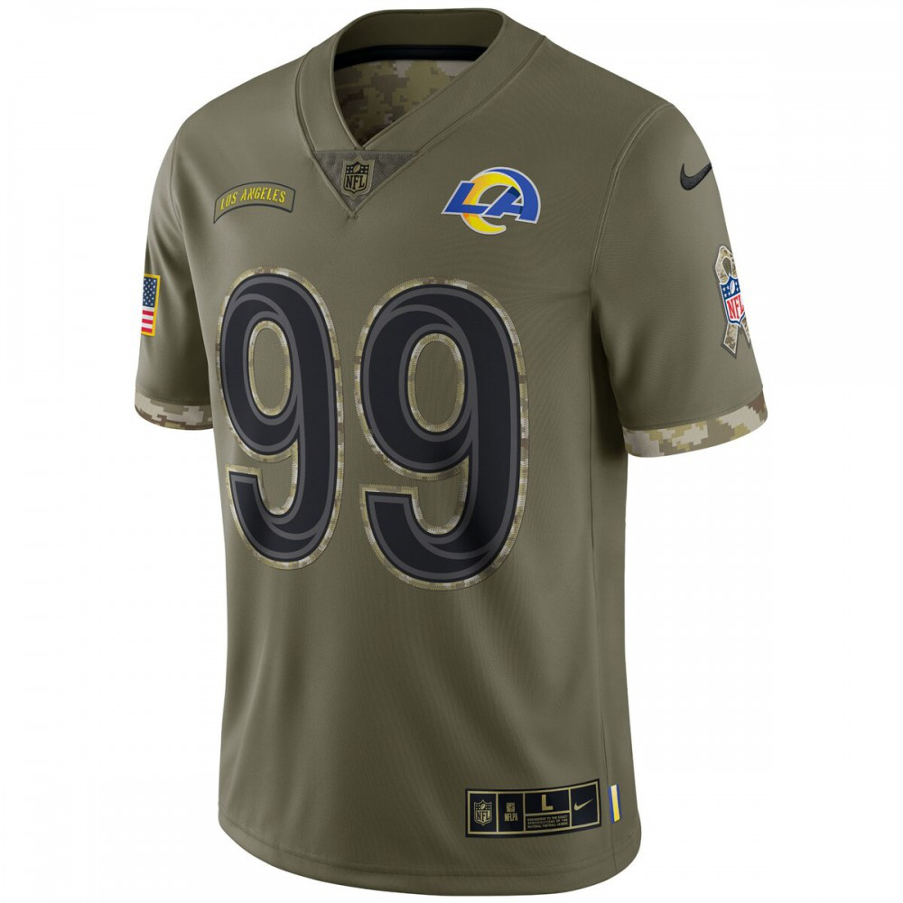 Aaron Donald Los Angeles Rams Nike 2022 Salute To Service Limited Jersey - Olive-Profan Arena
